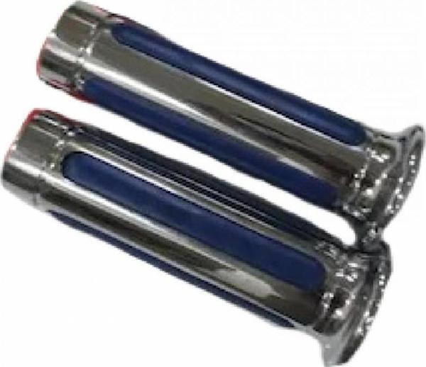 Motospartan Elcik Takımı 22mm Nikel Mavi - Image 1