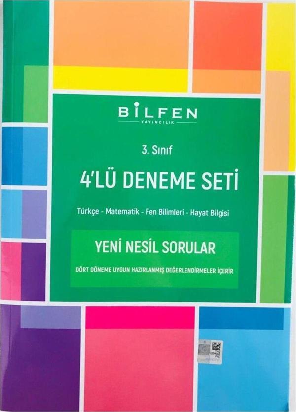 3. Sınıf Tüm Dersler 4'lü Deneme Seti - Bilfen Yayınları - Image 1