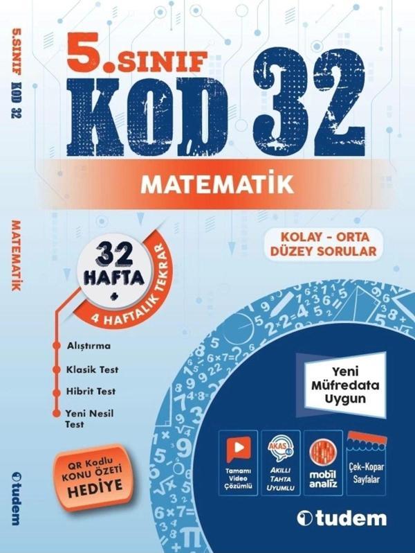 5. Sınıf Matematik Kod 32 - Tudem Yayınları - Image 1