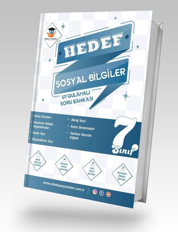 7. Sınıf Sosyal Bilgiler Hedef Uygulamalı Soru Bankası - Zeka Küpü Yayınları - Image 1