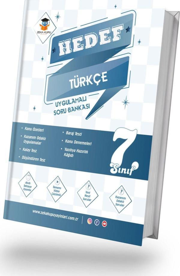 7. Sınıf Türkçe Hedef Uygulamalı Soru Bankası  - Zeka Küpü Yayınları - Image 1