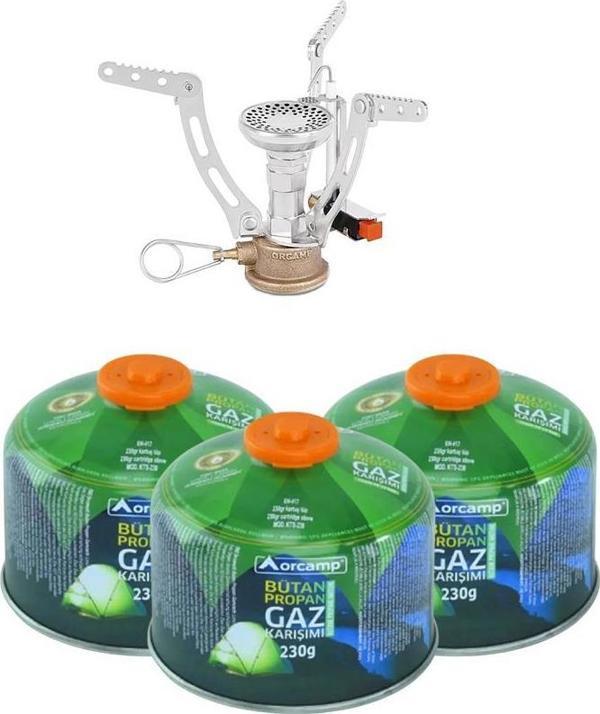 Orcamp Çakmaklı Mikro Ocak CK-194 +3 Adet 230 gr Tüp KTS-230 ORC-007-A3 - Image 1