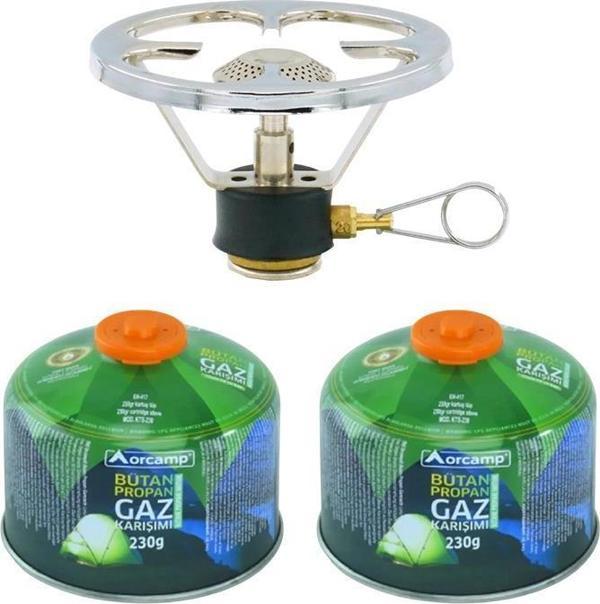 Orcamp Siboplu Kartuş Ocak+2 Adet 230 gr Tüp ORC-001-A2 - Image 1