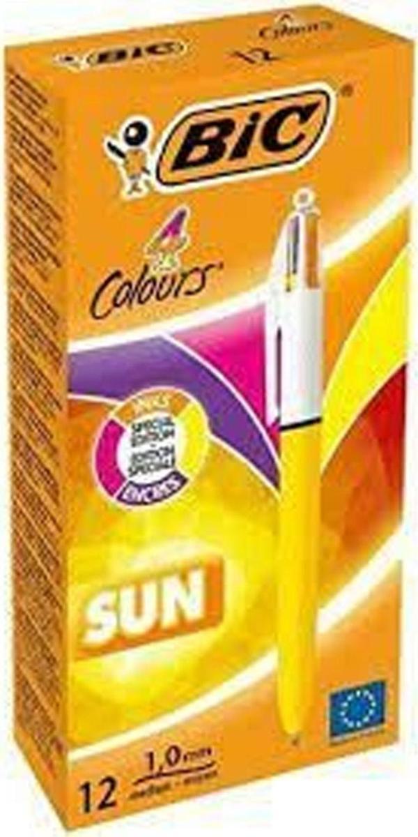 Bic Tükenmez Kalem Büro Bic Sun 982871 4 Renk 12'li - Image 1