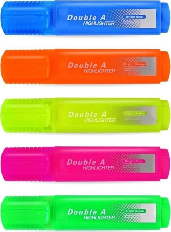 Double A Fosforlu Kalem Sarı 10'lu - Image 1