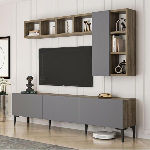 Antec Design Luca 180 Cm Raflı Dolaplı Tv Ünitesi - Image 1