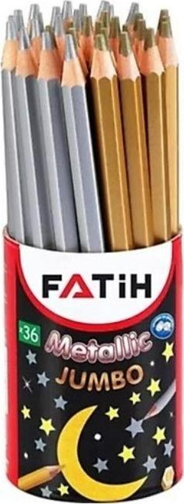 Fatih Jumbo Boya Kalemi Metalik Gümüş - Image 1