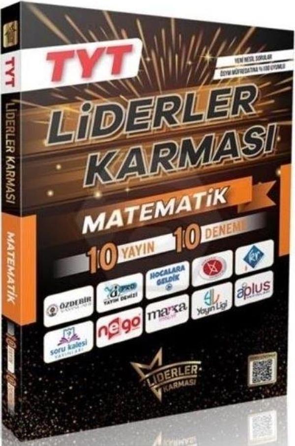LİDERLER KARMASI TYT MATEMATİK BRANŞ DENEMELERİ 10 YAYIN 10 DENEME - Liderler Karması - Image 1