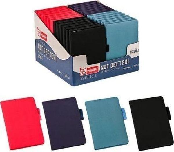 MİKRO 11x16 80 YAPRAK ÇİZGİLİ OFFİCE NOT DEFTERİ Ofc-01 - Image 1