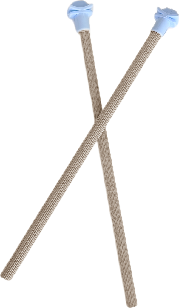 Markapet Doğal Ahşap Kuş Tüneği 1.2 cm-25 cm Standart  Mavi (2 Adet) - Image 1