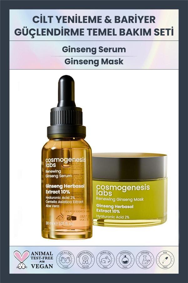 Cosmogenesis Labs Yenileyici & Bariyer Güçlendirici Vegan Temel Cilt Bakım Seti - Image 1