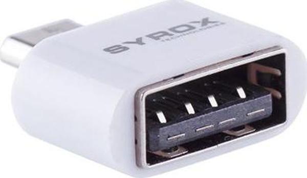 Syrox DT12 Micro USB - USB 2.0 OTG Dönüştürücü - Beyaz - Image 1
