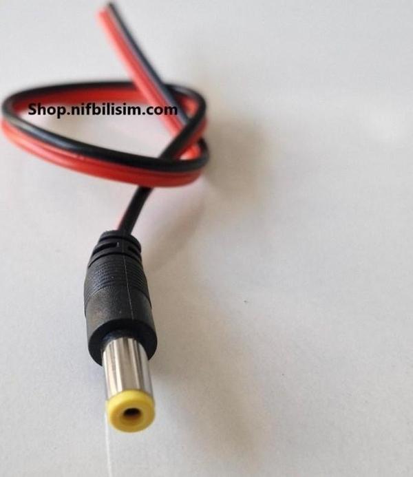 1. Sınıf 12 Volt Power Jack Kamera Enerji Soketi CCTV Enerji Kablosu 10 Adet - Image 1