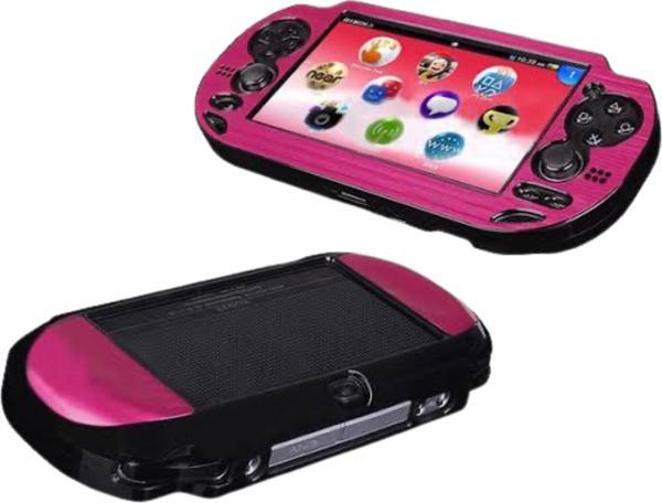 YUES Ps Vita 1000 Uyumlu Koruyucu Kapak Metal Full Koruma Kırmızı - Image 1