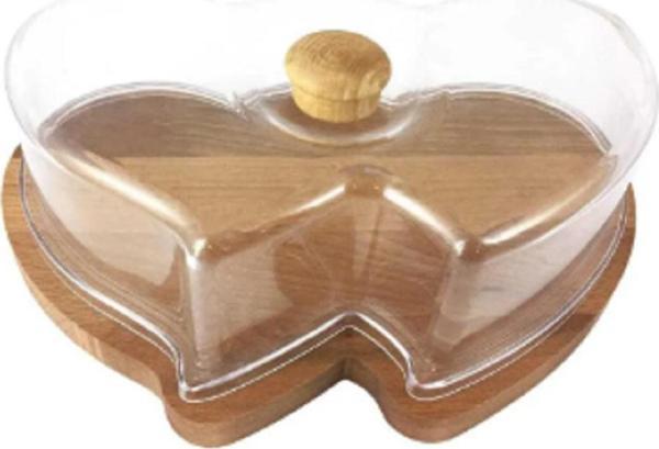 SİNBO Taboo TAB-1124 İkili Kalp Fanuslu Kurabiyelik - Image 1