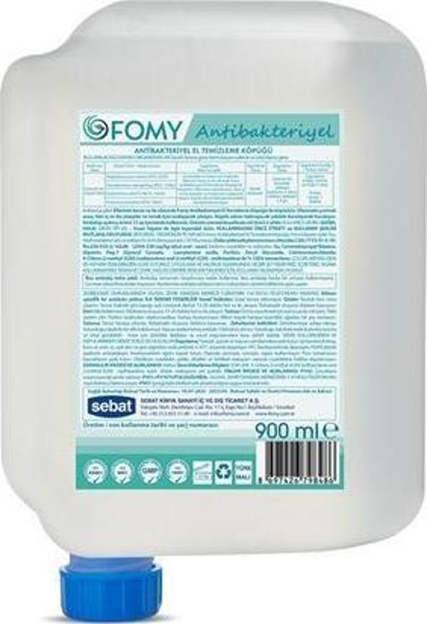 FOMY Antibakteriyel Köpük Sabun Kartuş Güvenli Derinlemesine Temizlik, Uzun Süreli Hijyen 900ml - Image 1