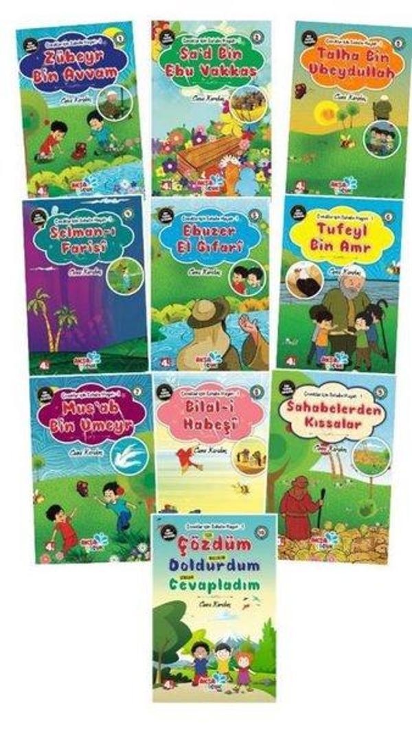 Çocuklar İçin Hikayelerle Sahabe Hayatı 1 Seti - 10 Kitap Takım - Aksa Çocuk - Image 1