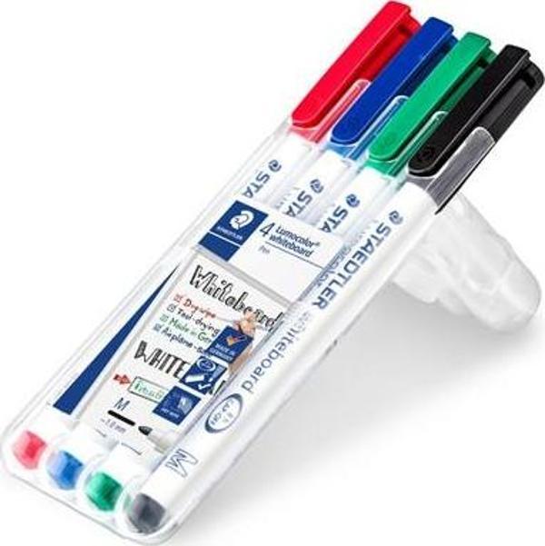 Staedtler Lumocolor Whiteboard 1.0 mm 4'lü Markör Kalem Seti - Image 1