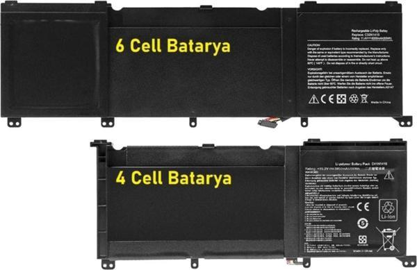 Asus Rog G501j, G501jw, C32n1415 Notebook Bataryası - 6 Cell Rasl-153 - Image 1