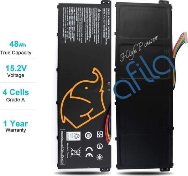 Acer Nitro 7 A715-75G-52U4 Bataryası Pili Ver.2 4-Cell 15.2V - Image 1