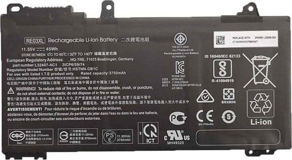 HP ProBook 450 G6 (7DF51EA) Notebook Bataryası, Laptop Pili - Image 1