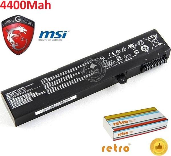 MSI GE62VR Apache Pro 7RF-425XTR msi Notebook Bataryası, Laptop Pili V1 (4400Mah) - Image 1