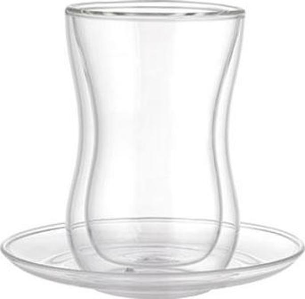 Leggno VETRO Borosilikat Çift Camlı Çay Bardağı Seti 150ML (4 parça) - Image 1