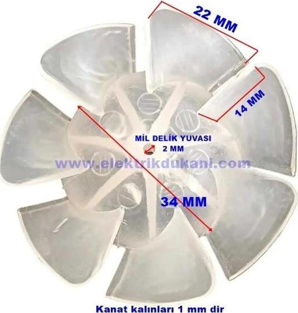 FÖN MAKİNESİ PERVANESİ 7 KANAT - Image 1