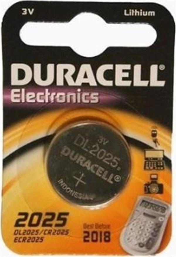 DURACELL CR-2025 3V ARABA KUMANDA PİLİ (1 ADET FİYATI) - Image 1