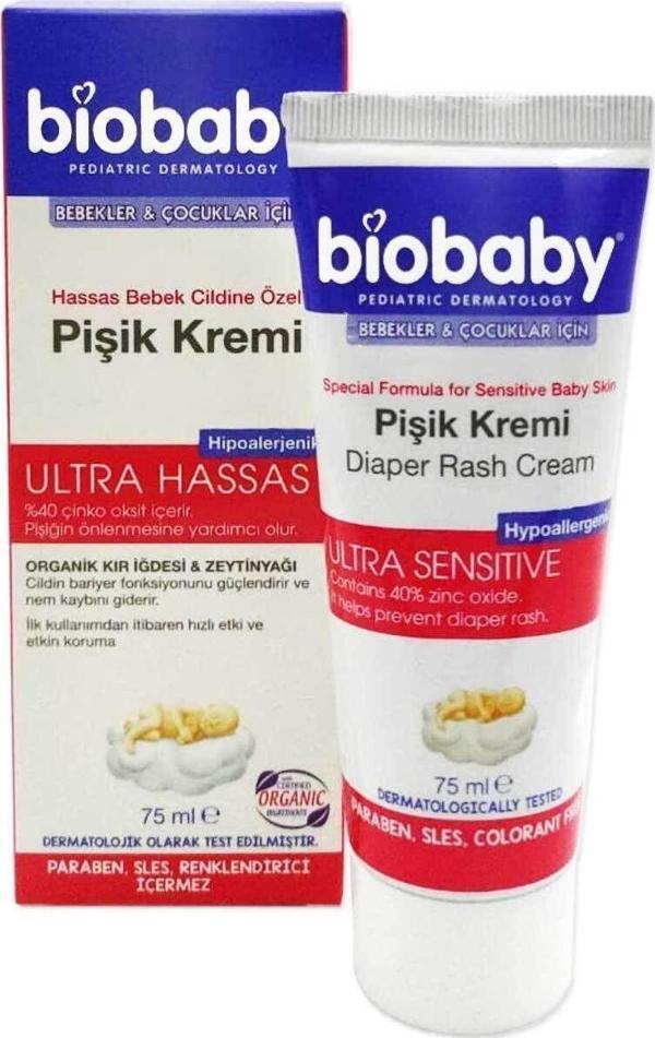 Biobaby Hassas Bebek Cildine Özel Pişik Kremi 75 Ml - Image 1