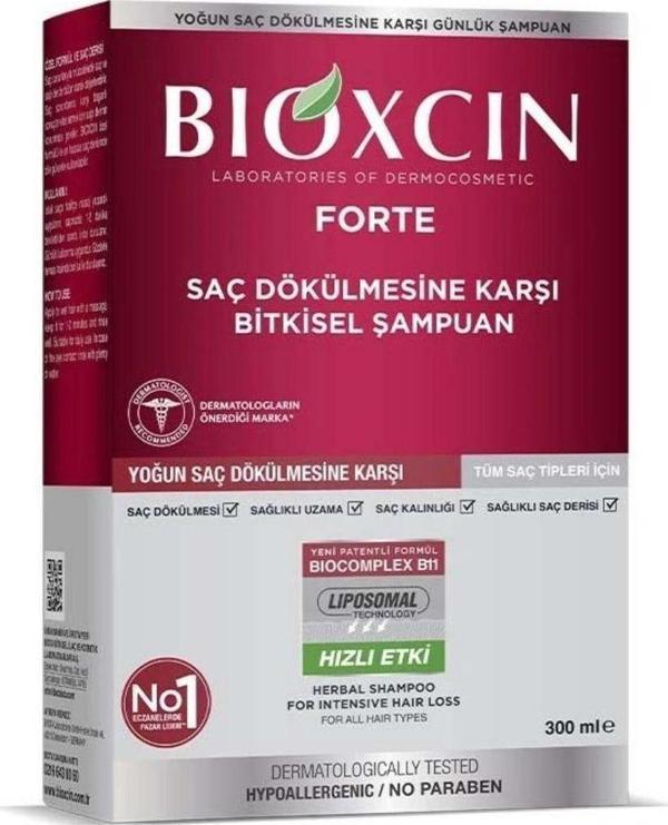 Bioxcin Forte Saç Dökülmesine Karşı Bitkisel Şampuan Tüm Saç Tipleri 300 Ml - Image 1