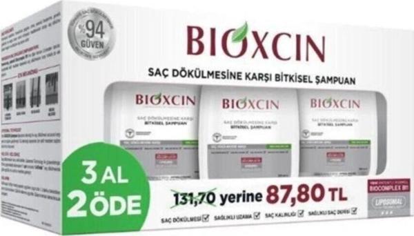 Bioxcin Klasik Kuru Ve Normal Saç Dökülmesine Karşı Şampuan 3 X 300 Ml - Image 1