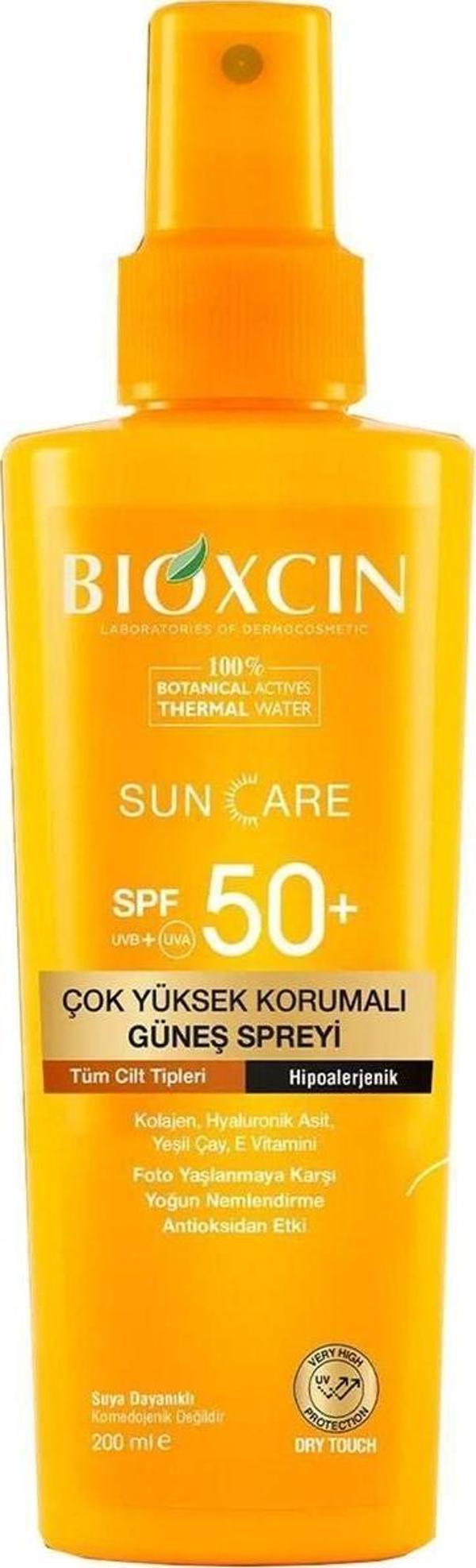 Bioxcin Sun Care Çok Yüksek Korumalı Tüm Ciltler Için Güneş Spreyi Spf 50+ 200 Ml - Image 1