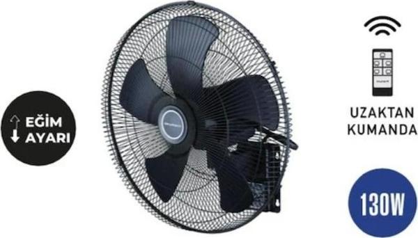SKYTECH 20 inç 150W Sanayi Tip Duvar Vantilatörü Kumandalı - Image 1