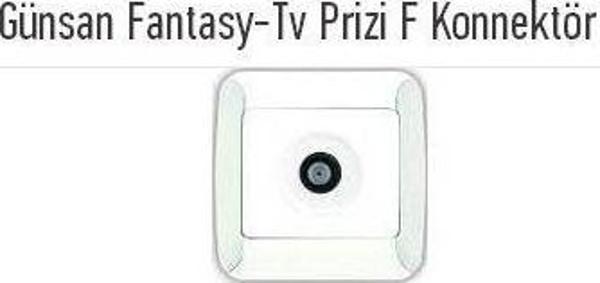 GÜNSAN FANTASY TEKLİ UYDU PRİZ F KONNEKTORLÜ - Image 1