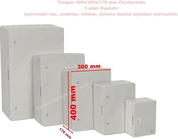 TONGÜN 400x300x170mm ABS Plastik Taban Saclı Pano - Image 1