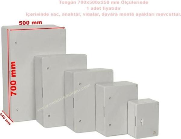 TONGÜN 700X500X250 ABS PLASTİK TABAN SACLI PANO - Image 1