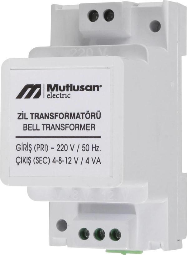 MUTLUSAN 4-8-12 12V/ 4V A Ac Zil ve Kapı Otomatiği Trafosu Transformatör - Image 1