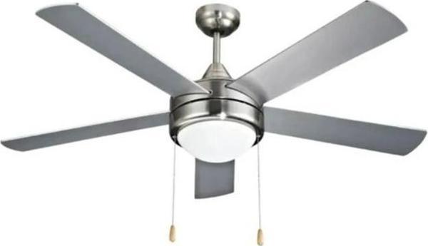 VANTİ Beş Kanat Dekoratif Lambalı Tavan Vantilatörü 60W Krom - Image 1