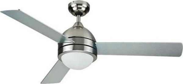 VANTİ Üç Kanat Dekoratif Lambalı Tavan Vantilatörü 60W Krom - Image 1