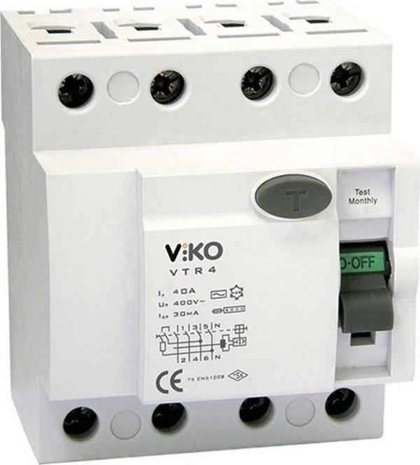 VİKO 3X100 30 mA KAÇAK AKIM KORUMA ROLESİ - Image 1