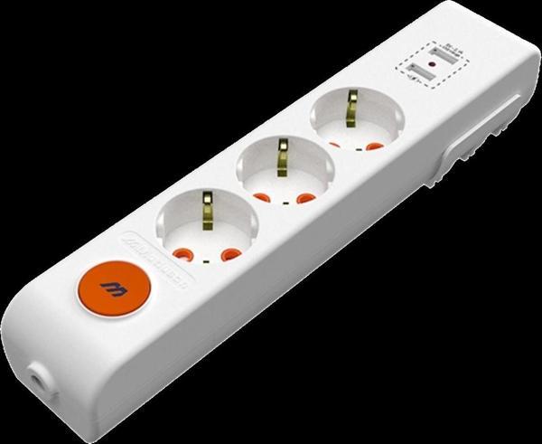 MUTLUSAN Rİ-TECH ÜÇLÜ USB TOPRAKLI GRUP PRİZ KLEMENSLİ ANAHTARLI - Image 1