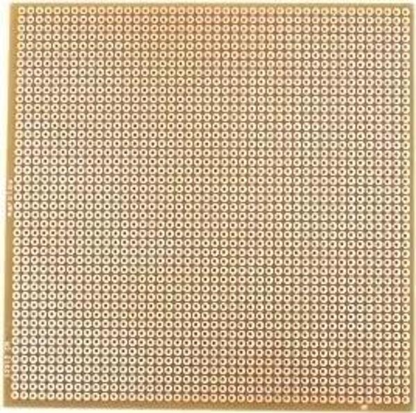 100x100mm Delikli Bakır Plaket Tek Taraflı Devre Kartı 10x10 - Image 1