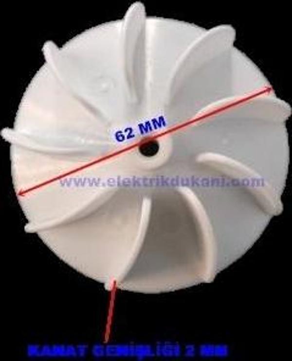 Profesyonel Fön Makinesi Pervanesi Plastik 9 Kanat - Image 1