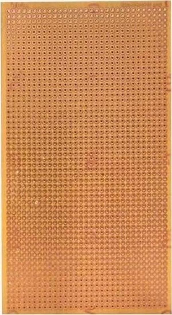 50x100mm Delikli Bakır Plaket Tek Taraflı Devre Kartı 5x10 - Image 1