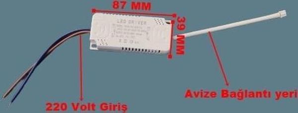 YILDIZ Led Avize Trafosu DC 120-200v 40-60w X 2 İki Modlu - Image 1