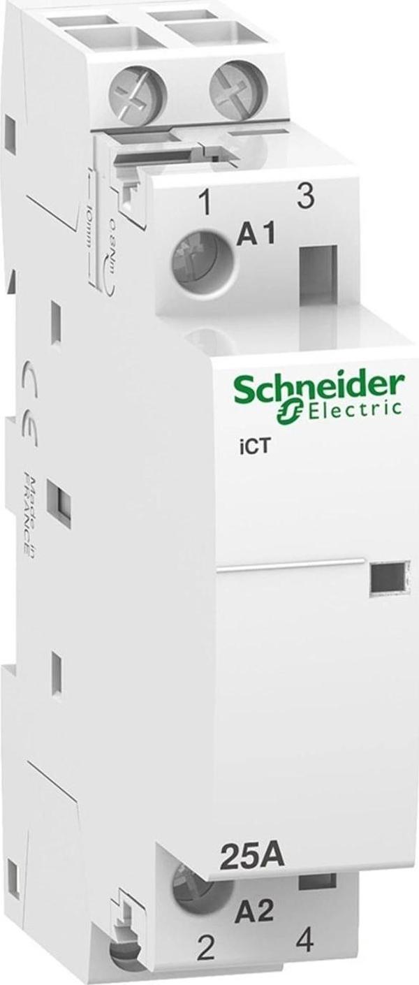 SCHNEİDER 1X25A MONOFAZE SESSİZ KONTAKTÖR ACTİ9 İCT - Image 1