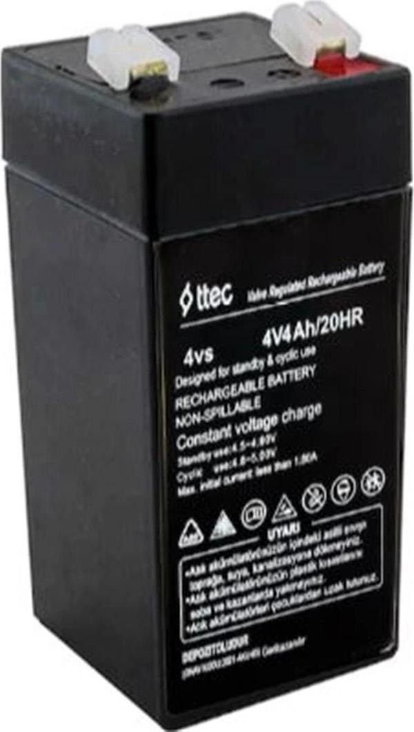 İTHAL 4V 4A Kuru Bakımsız Akü Işıldak ve Fener, Terazi Aküsü - Image 1