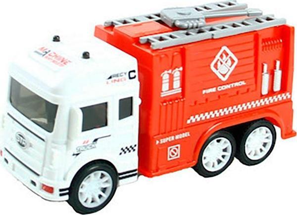 Milky Ada Toys Sürtmeli İtfaiye Araçları Kırmızı Açılır Merdiven 3 Asorti 1:32 Ölçek - Image 1