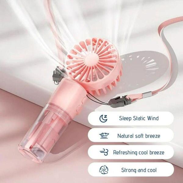Laros Mini Fan Su Buharlı Boyun Askılı 4 Kademeli Soğutucu Mini Vantilatör - Image 1